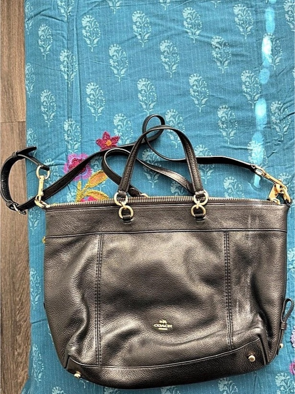 Coach Lenox Satchel in Pebble Leather